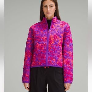 lululemon insulated jacquard full zip jacket